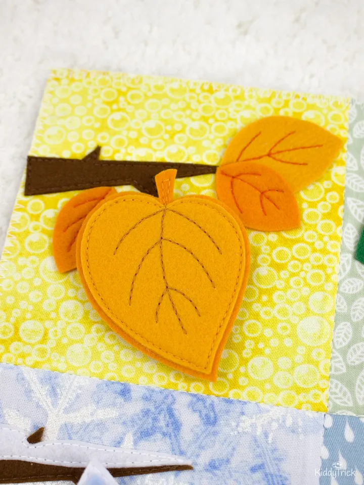 Seasons - Felt Busy Book Page - Sewing Pattern