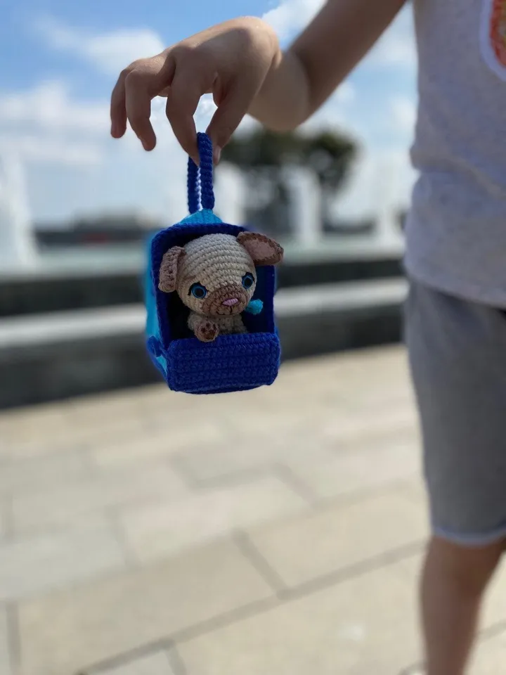 PDF Crochet cat in a carrier bag pattern, Amigurumi cat pattern, crochet kitty, Cute cat, Animal pattern, Amigurumi animal, Crochet animal