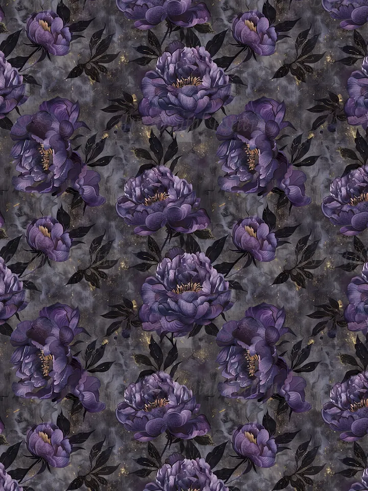 Abstract Floral Watercolor Seamless Pattern, Purple Peony Flowers ,digital paper, mosaic pattern,
repeating pattern, commercial use