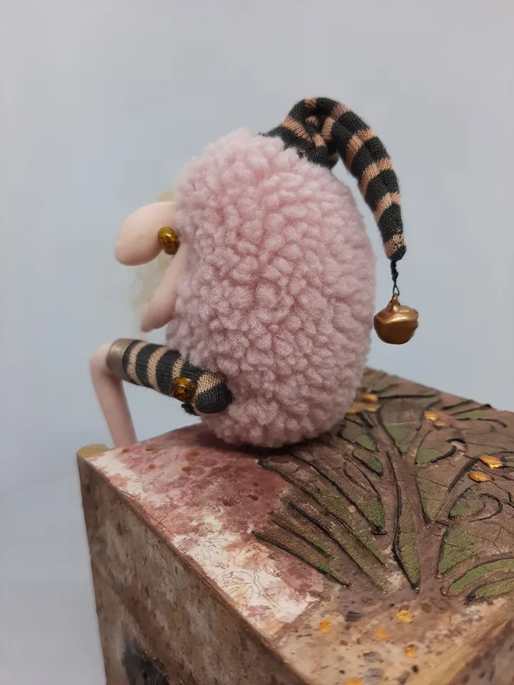 Miniature Elf Troll handmade art collectible doll ooak
