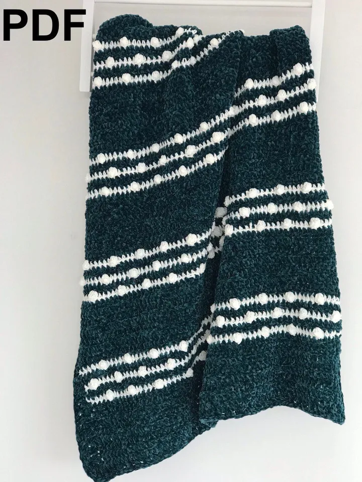 Crochet pattern baby blanket - easy pattern blanket PDF instant download