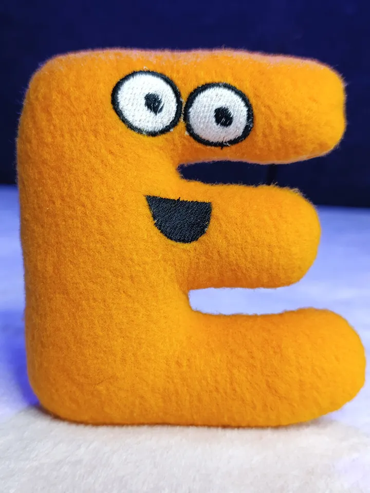 Alphabetical plush letters
