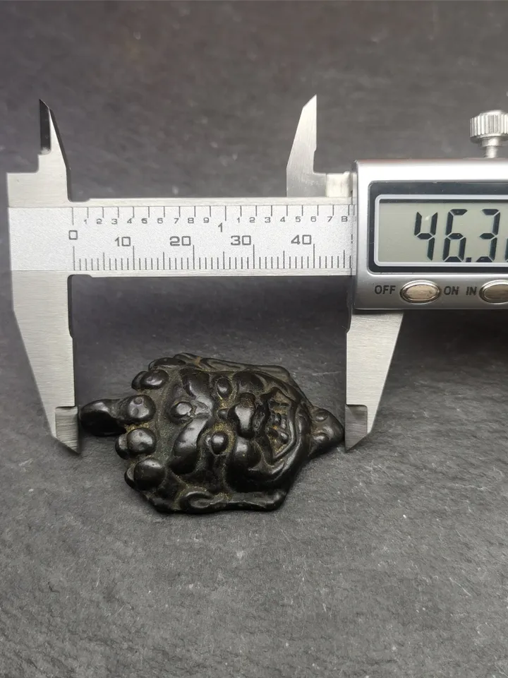 Gandhanra Antique Tibetan Buddhism Thokcha Amulet,Mahakala Pendant,Bhairava Mask,1.8" × 1.2"