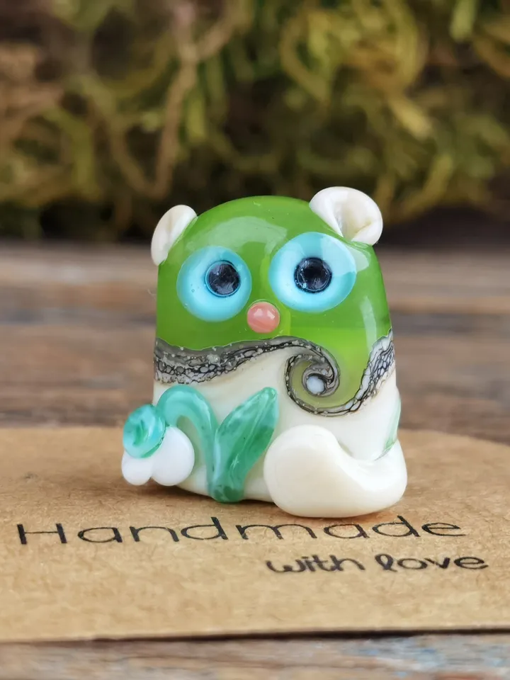CAT gifts glass figurines Cat figurine Miniature cat gifts cat decor Miniature animals Tiny glass animals Glass cat art Collectible kitten