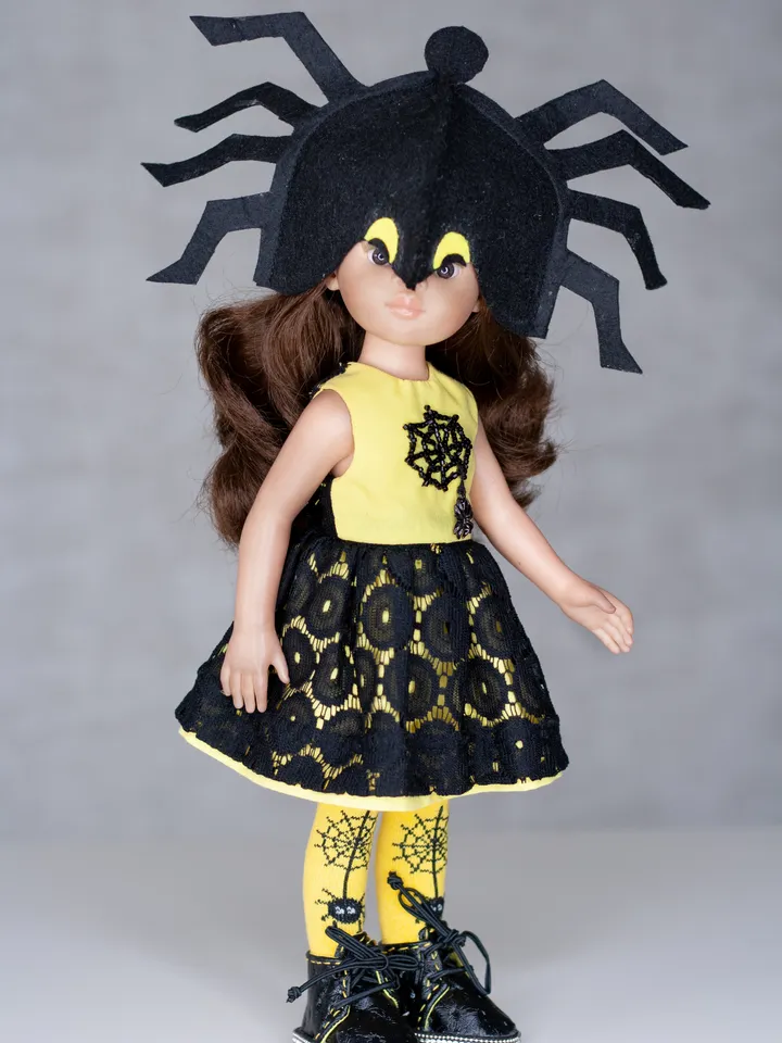 13 inch doll Halloween costume, Paola Reina doll set of clothes, Dianna Effner Little Darling, waist 13 - 14.5 cm