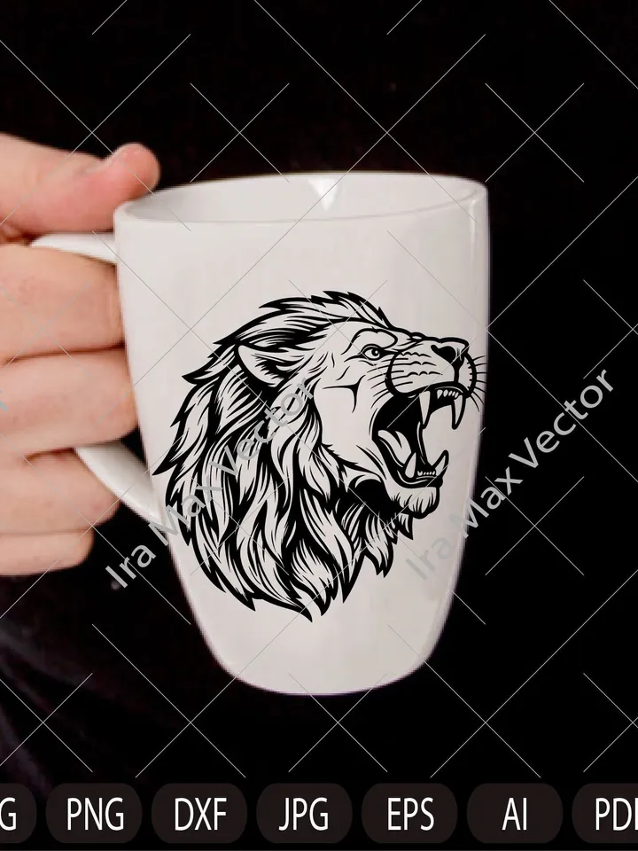 Lion Face svg / Lion Head svg / Lion svg / Lion King svg /Lion roaring/ Lions Mascot svg / Leo svg /Lion Head /Lion Printable