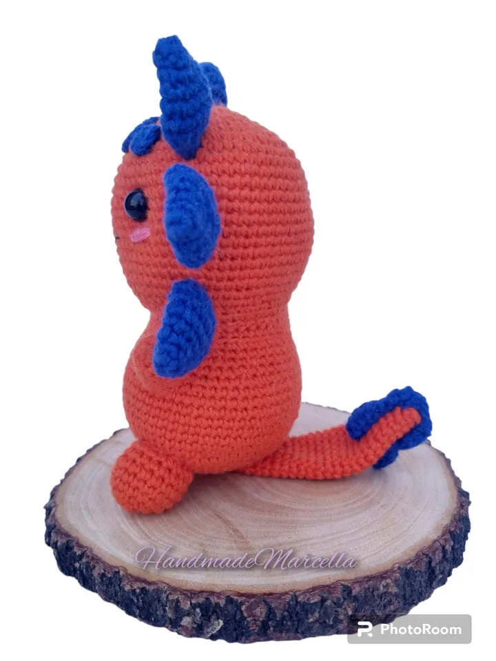 Axolotl Amigurumi 14 cm – Handmade Crochet Axolotl – Soft Animal Toy – Natural Cotton – Cute Amphibian Gift – By HandmadeMarcella