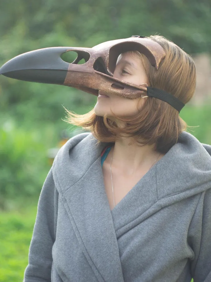 Bird Skull Mask, Raven Skull, Viking skull Mask, bird mask, plague doctor mask, steampunk mask, bird beak mask, Voodoo Mask, Raven Mask
