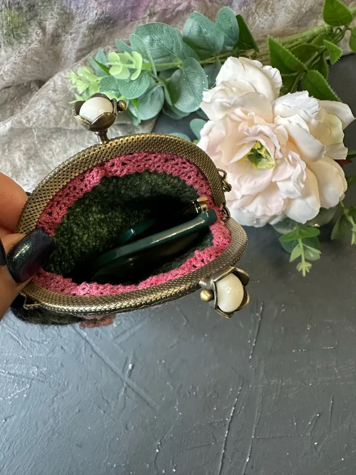 Glasses case with embroidery