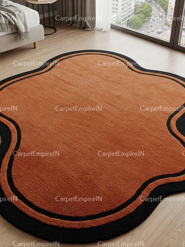 Irregular Shaped Rug | Hand-Tufted, Handmade Layerd rug, rugs for living room, Kids rug, Custom rug, bedroom rug, 4x6,5x8,8x10,9x12,10x14..