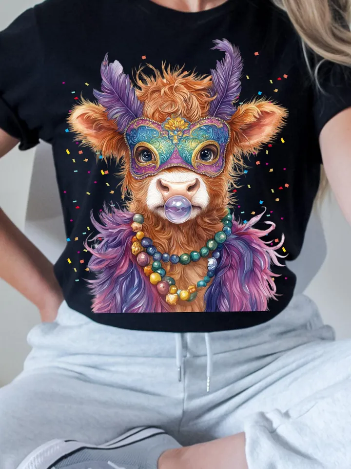 Retro Mardi Gras PNG, Highland Cow Png, Fleur De Lis Png, Mardi Gras Png, Mardi Gras Coquette Png, King Cake Png, Louisiana Crawfish Png