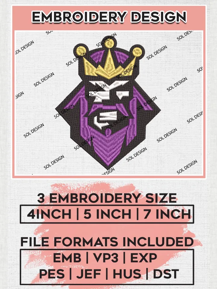 NHL Kings Embroidery Files, NHL Los Angeles Kings Machine Embroidery Designs, NHL Embroidery Designs, NHL Machine Embroidery Designs, Digital Download