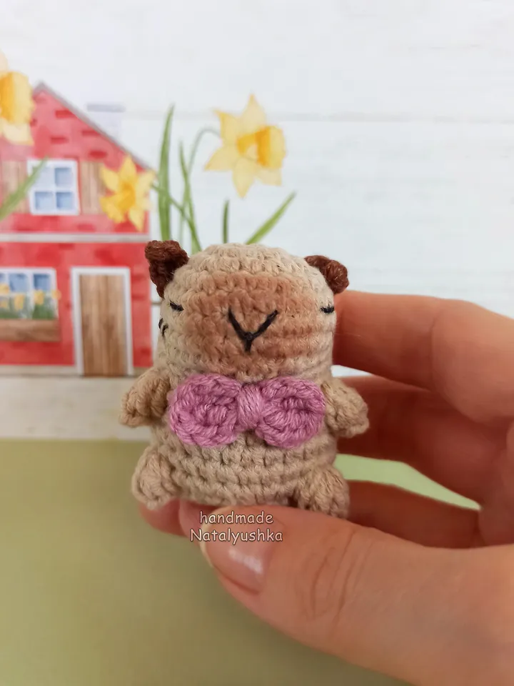 Soft toy Capybara, Capybara girl, Capybara boy, Crocheted Capybara, Kawaii.