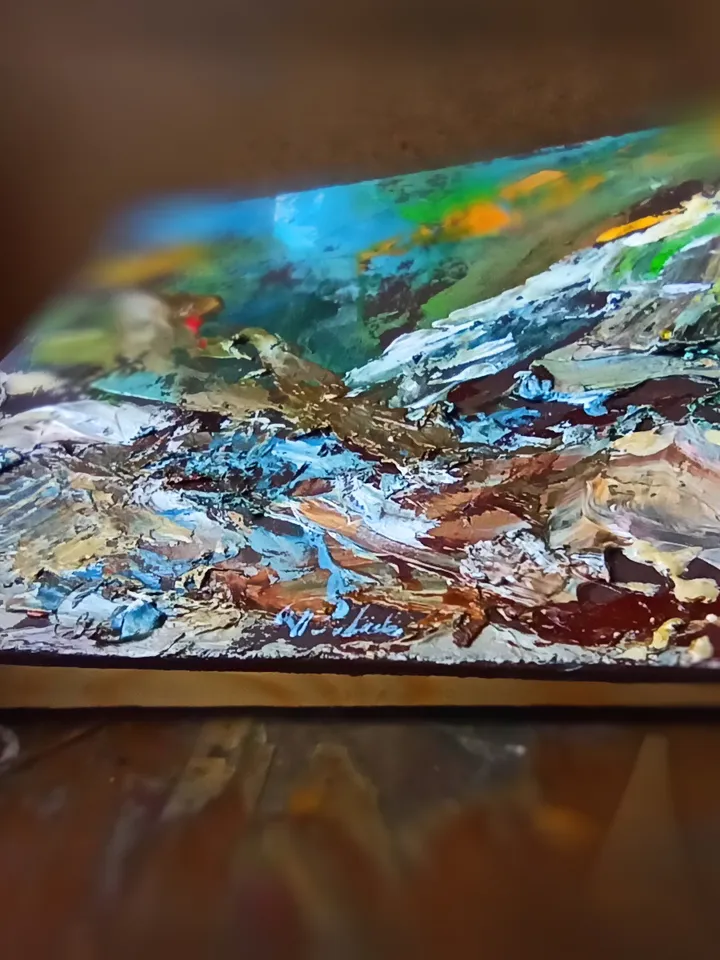 The Mountain Stream original oil painting