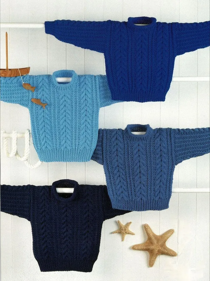 Knit aran sweater baby kids, easy knitting baby sweater, aran sweater pdf instant download