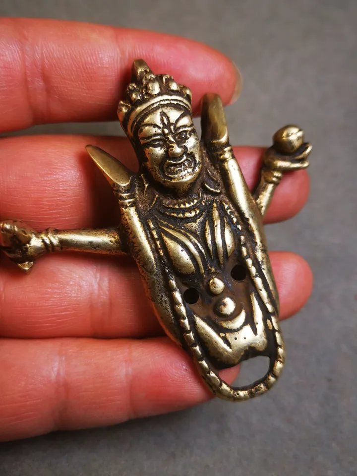 Gandhanra Acient Tibetan Buddhist Statue,Sukhasiddhi Dakini,Shangpakagyu White Dakini Khechari,Kachod Karmo,Tantric Female Buddha,2.76"