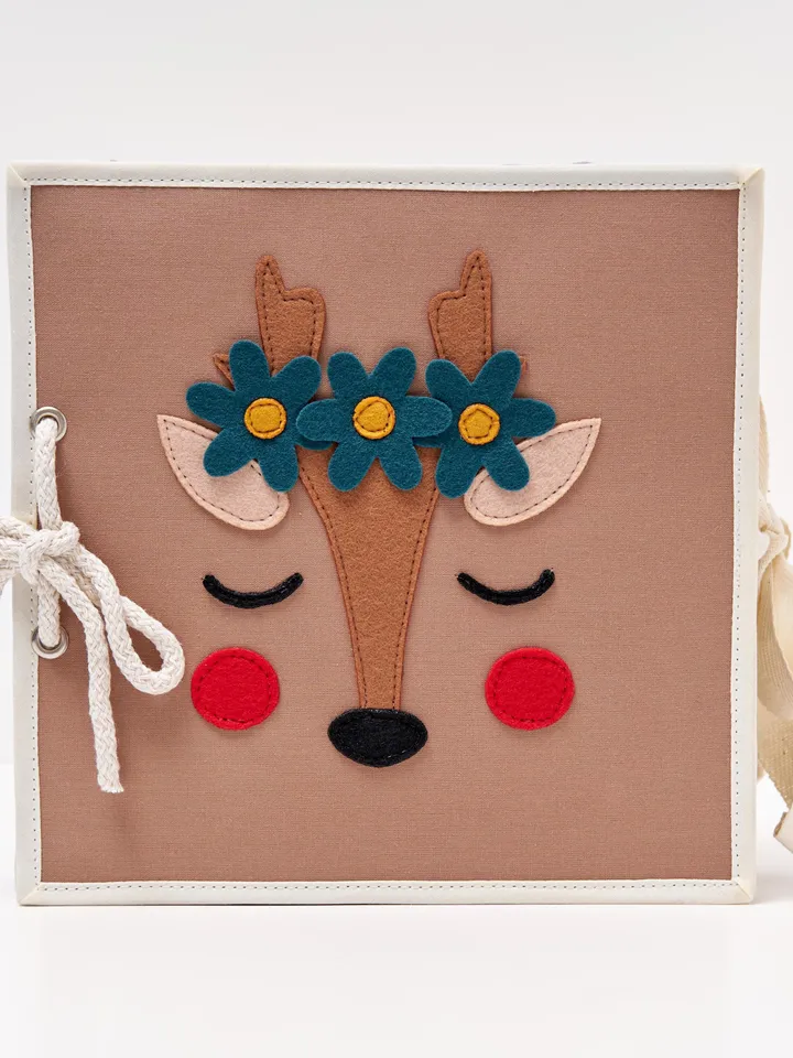Montessori quiet book 6 pages, felt activity book for toddlers, sensory busy book, handmade interactive book, soft felt book, fine motor toy