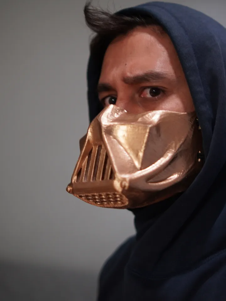 Darth Vader Mask Gold Half Mask Darth Vader mask Gold