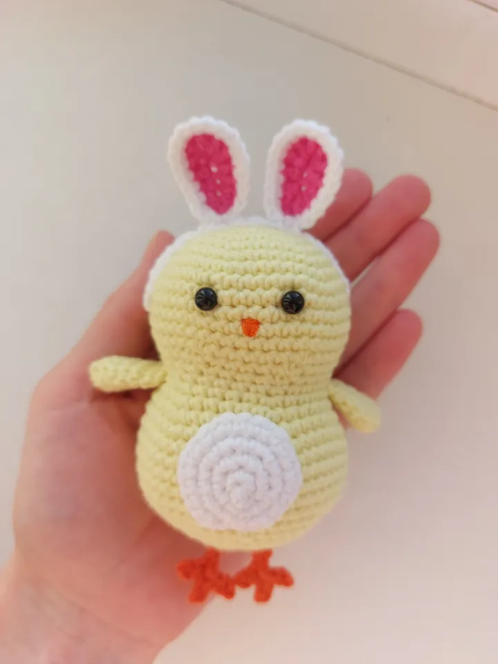 Crochet Easter chick, crochet animal toy, stuffed animal, Easter gift