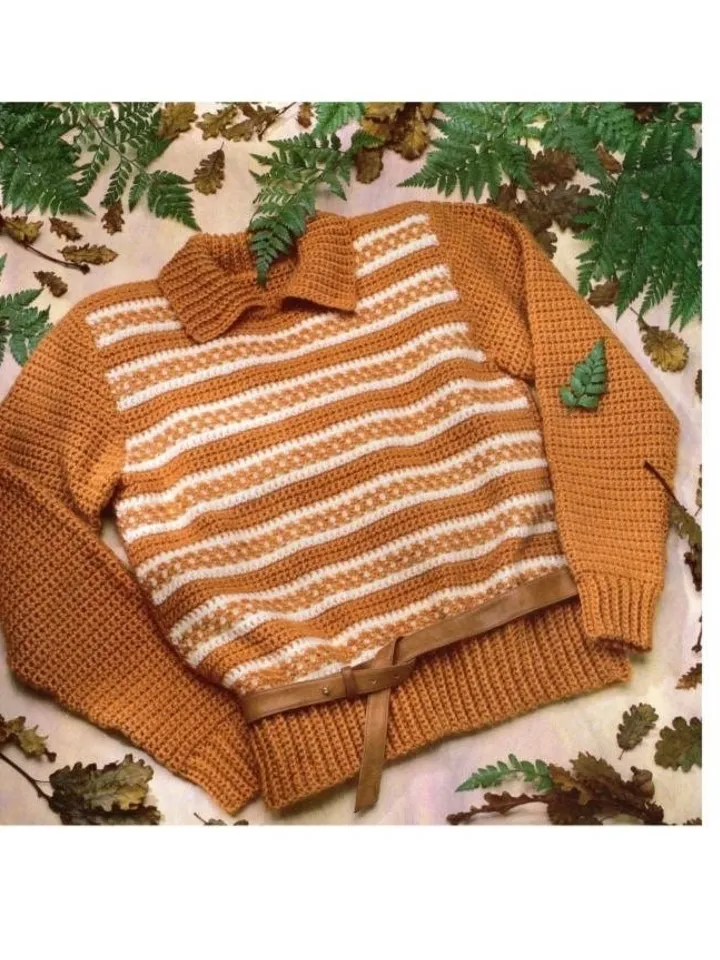 Crochet sweater, pullover crochet pattern, women sweater pdf