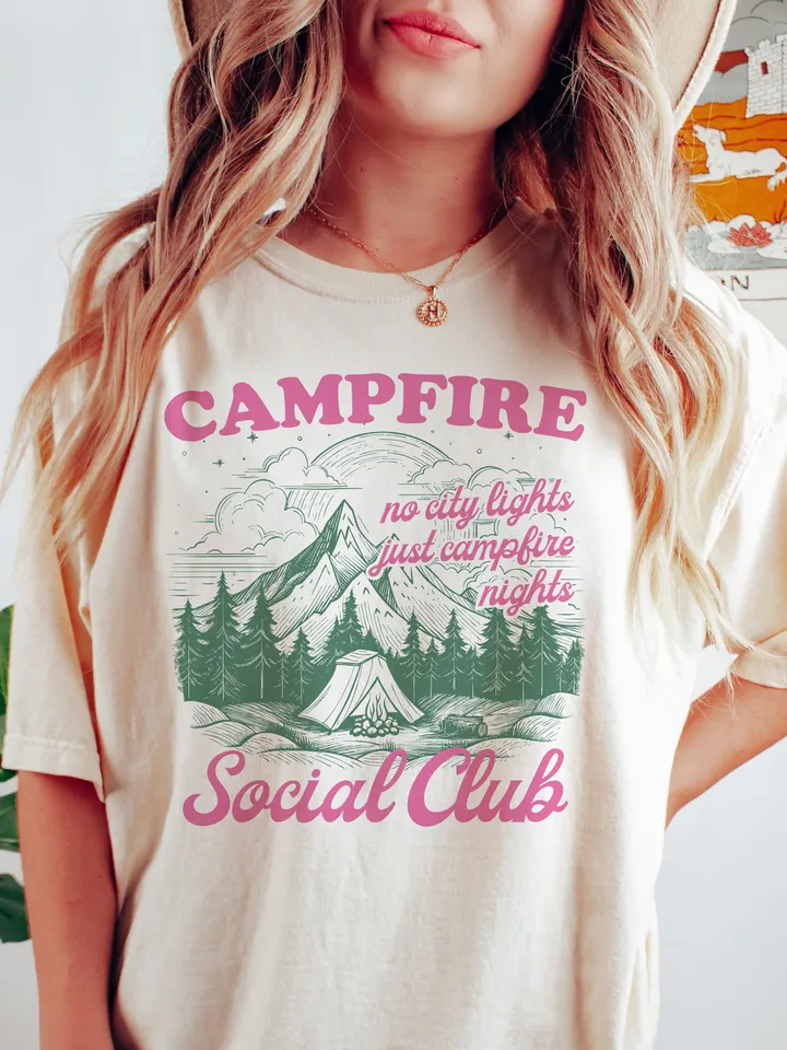 Camping Png,Camping Bachelorette,Social Club,Girls Trip png,Adventure Png,Travel Club,Campfire png,Bride png,Trendy Travel Shirt Design