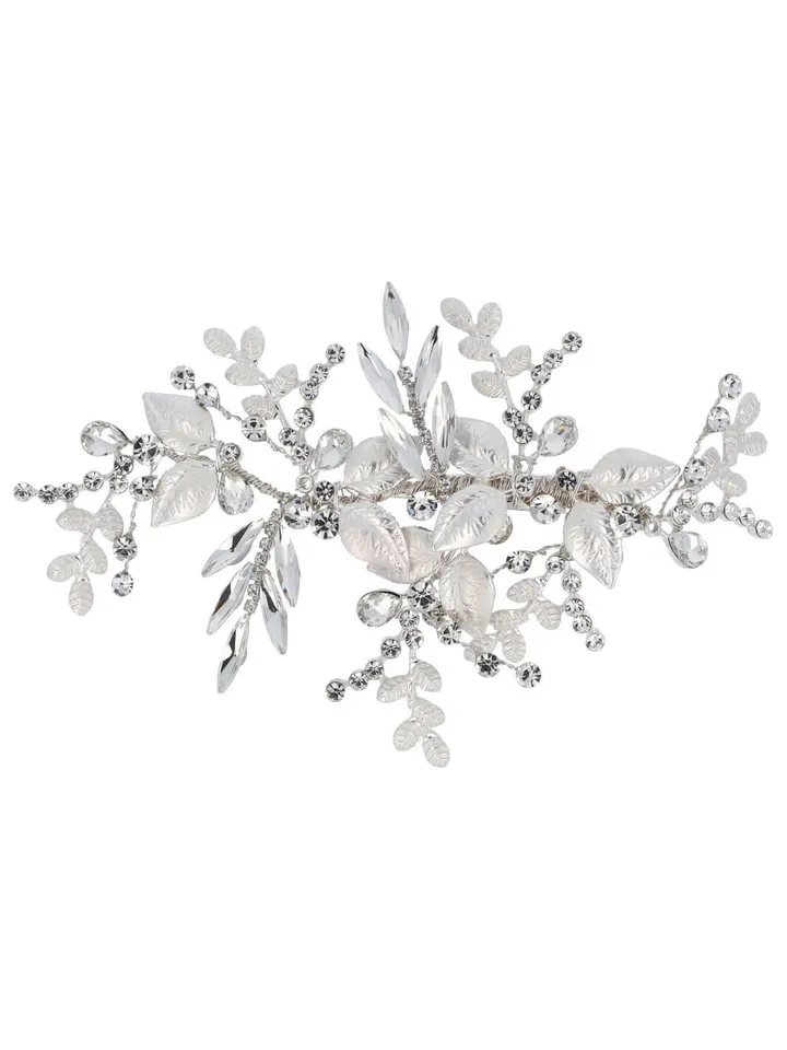 Leaf Boho Wedding Headband, Bridal hair Accessories, Wedding hair jewelry, Swarovski crystal gold tiara, Bridal crown, Flower Headpiece