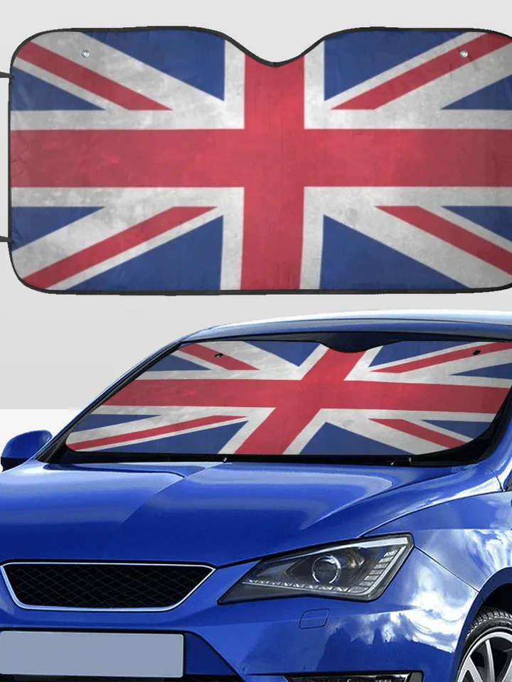 UK Flag British Flag Union Jack Car SunShade