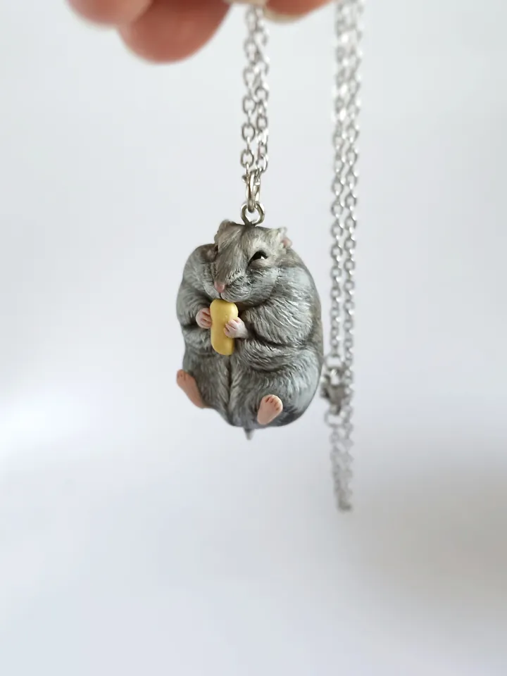 Custom hamster necklace