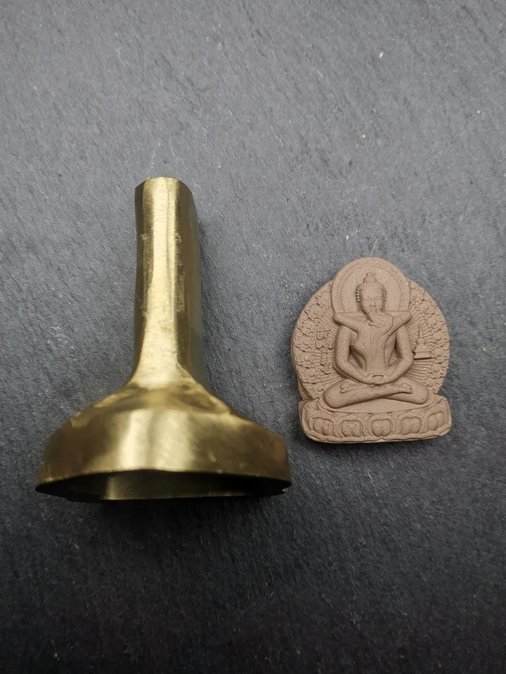 4.5cm Height Samantabhadra Yab Yum Tsa Tsa Mold,Gandhanra Unique Tibetan Buddha Statue Mould For Making Clay Statue,Tsha Tsha Mold