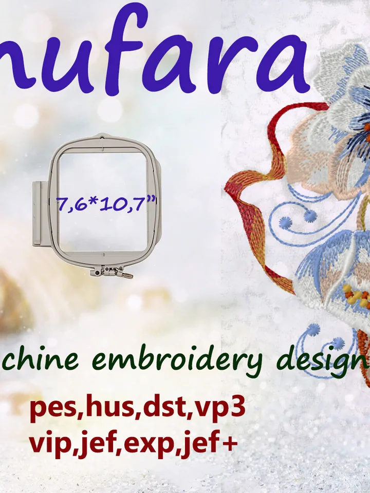 Nenufara 8x11  Embroidery Design