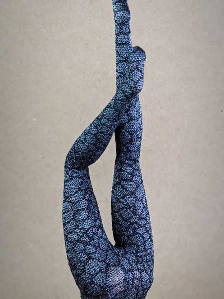 Handmade gray fishnet tights for 1/6 scale fashion dolls