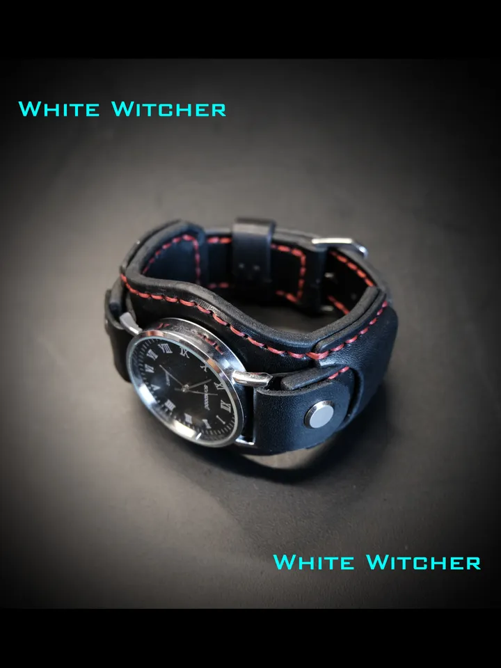 Handmade leather watch strap - wristband made to order.