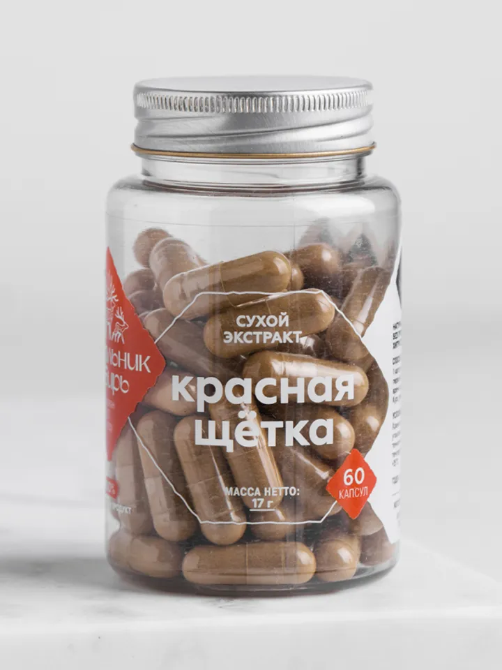 Red brush extract in capsules, capsules 60 pcs.