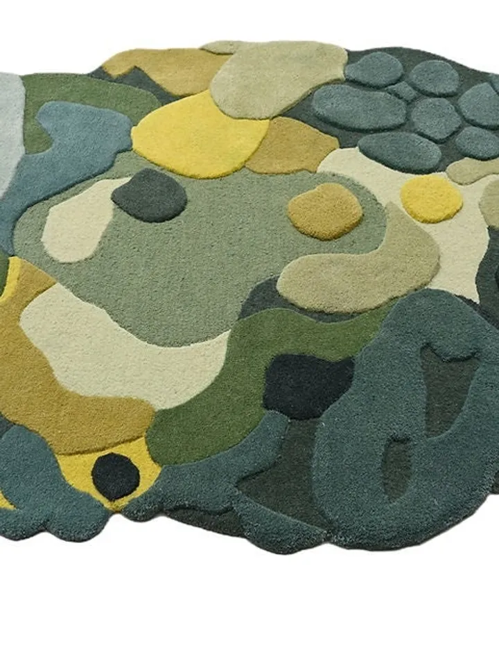 Forest Green Oval Hand tufted rugs 100% wool for living room, bed room, kids room in any size 8x10,6x9,5x8,4x6 hurry up!!!!!