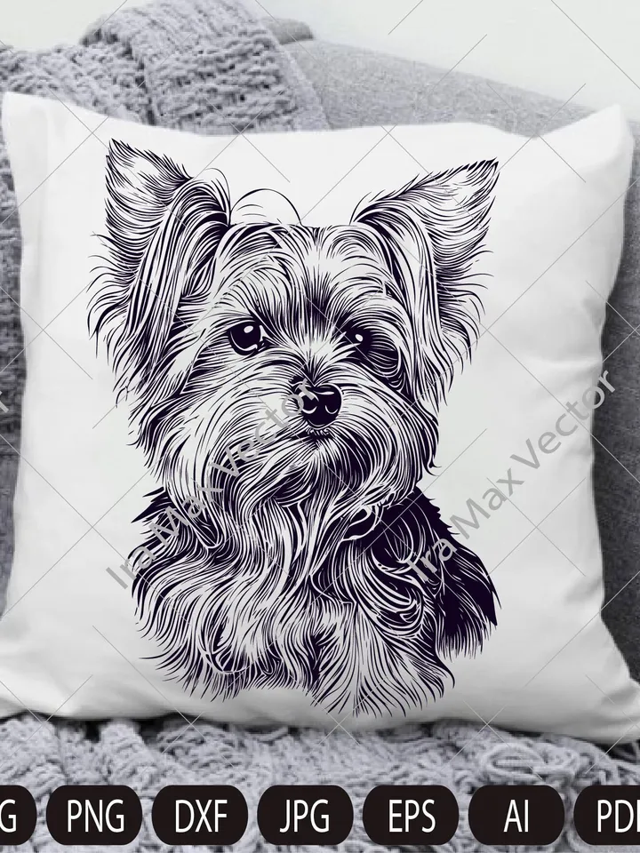 Yorkshire Dog svg, Yorkshire Terrier SVG, Yorkie face clipart, Dog svg cricut,Yorkshire Terrier Vector, Yorkshire Terrier Print Shirt,york