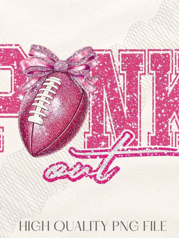 Football Pink Out png, Breast Cancer Football Png, Breast Cancer Awareness PNG, Pink Ribbon, Game Day png, Football Mom Png, Tackle Cancer