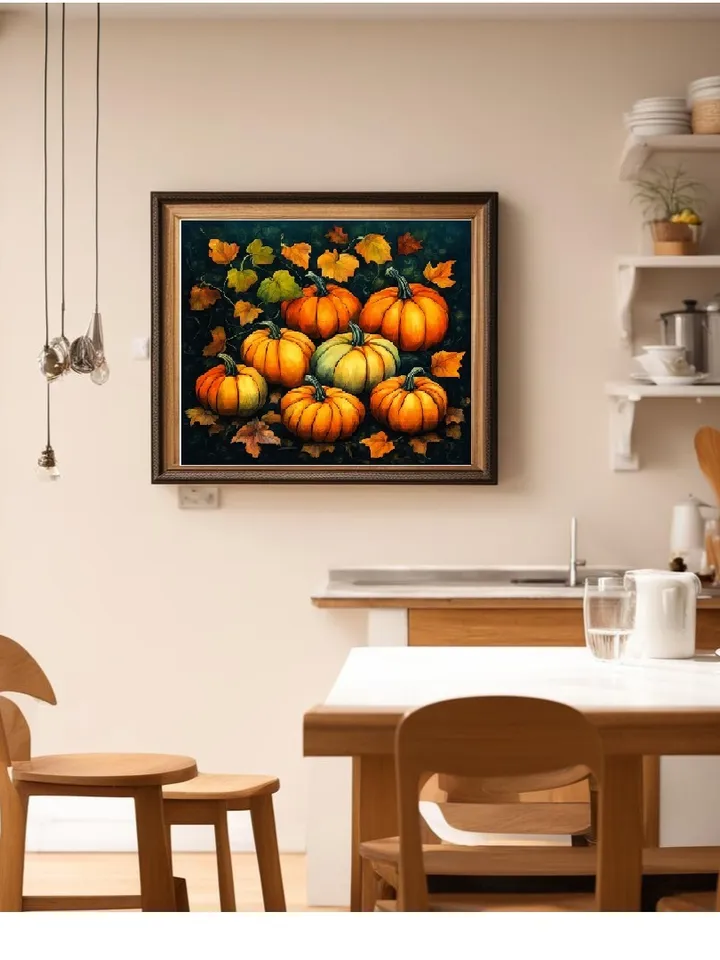 Ripe Pumpkins Digital Art. Wall Decor