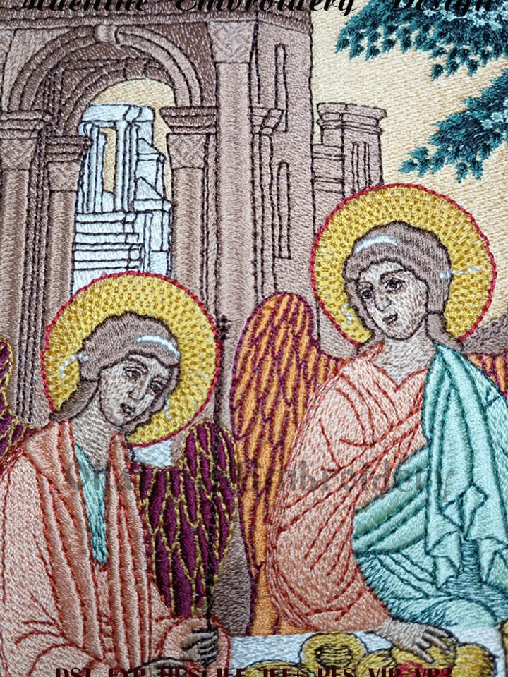 The Holy Trinity embroidery design