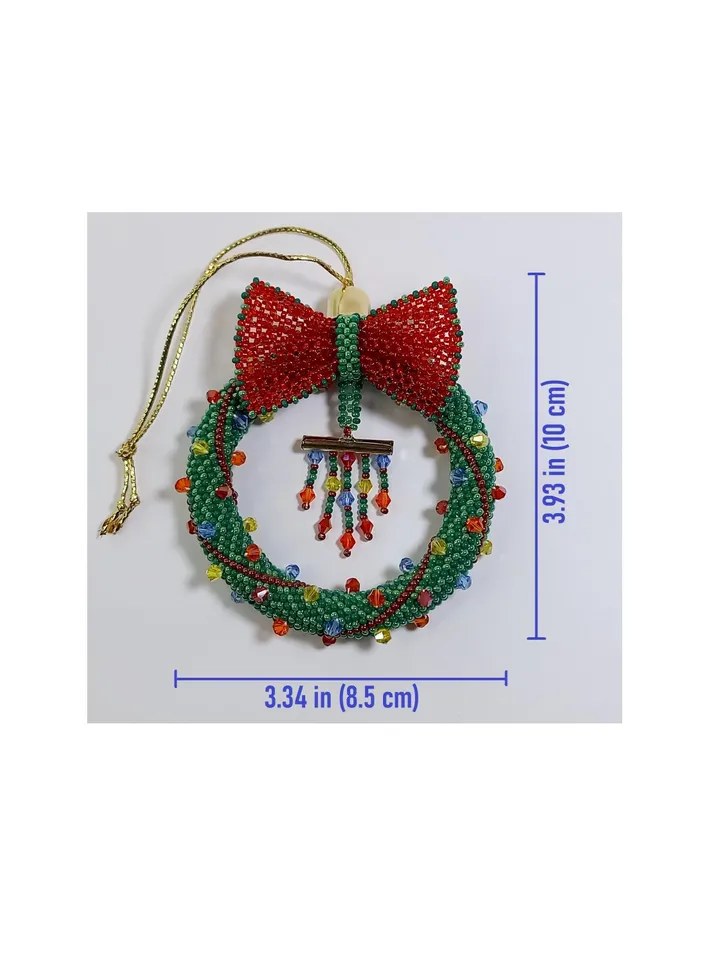 Tutorial Beading - Christmas tree decoration or New Year's decor for home-office. Instant Download, PDF