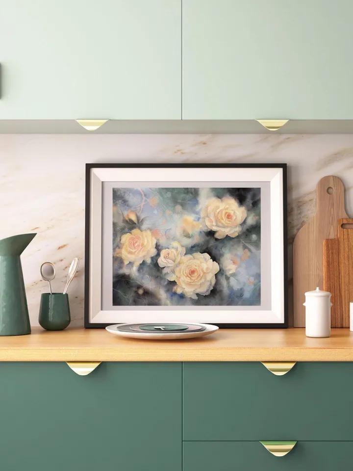 Roses Painting Original Flowers Painting Floral Watercolor Painting