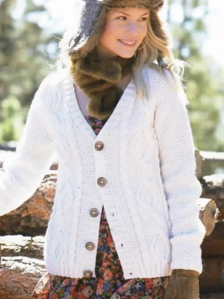 Cardigan knitting pattern, women cardigan, easy cardigan pattern, aran cardigan knitting pdf