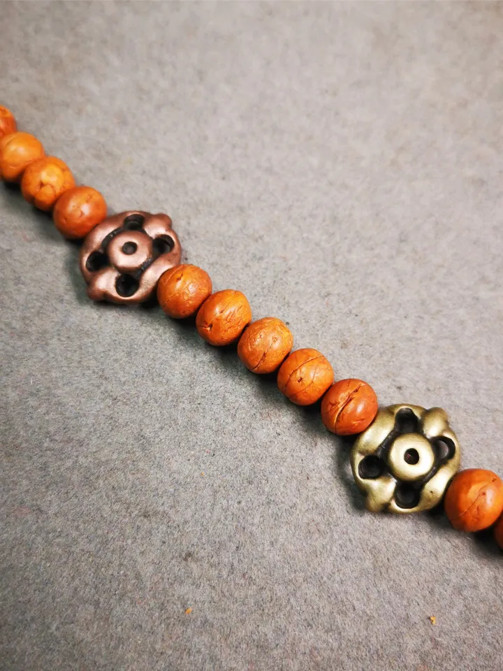 Gandhanra Handmade Tibetan Amulet,Vajra Pendant for Mala,Bag Hanging,Prayer Bead Accessories,0.7&quot; × 0.55&quot;