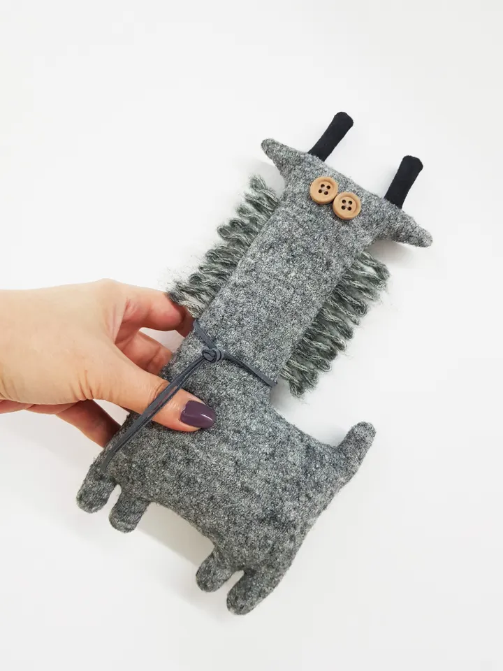 stuffed sheep sewing pattern PDF digital tutorial in English, stuffed animal sewing diy