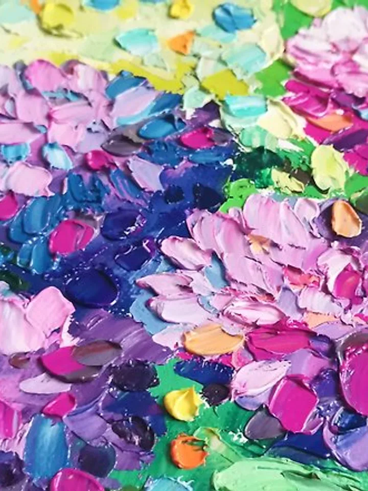 Hydrangea Painting Original Art Flower Oil Painting Canvas Art