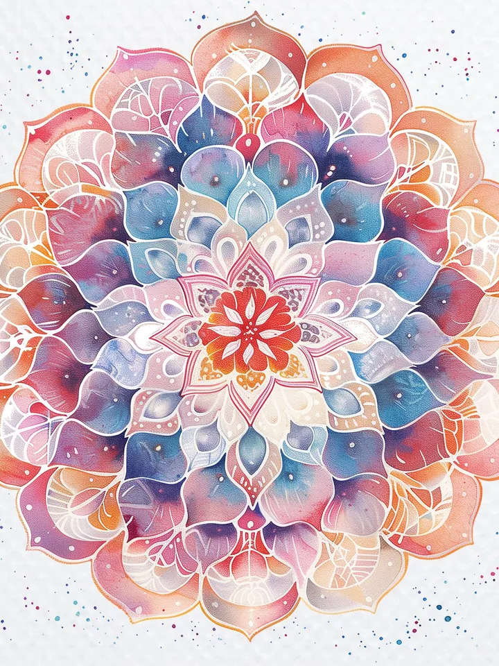 25 Abstract Mandala PNG Bundle, Spiritual Mandala Watercolor clipart for sublimation pack, Digital download, Paper craft, junk journal