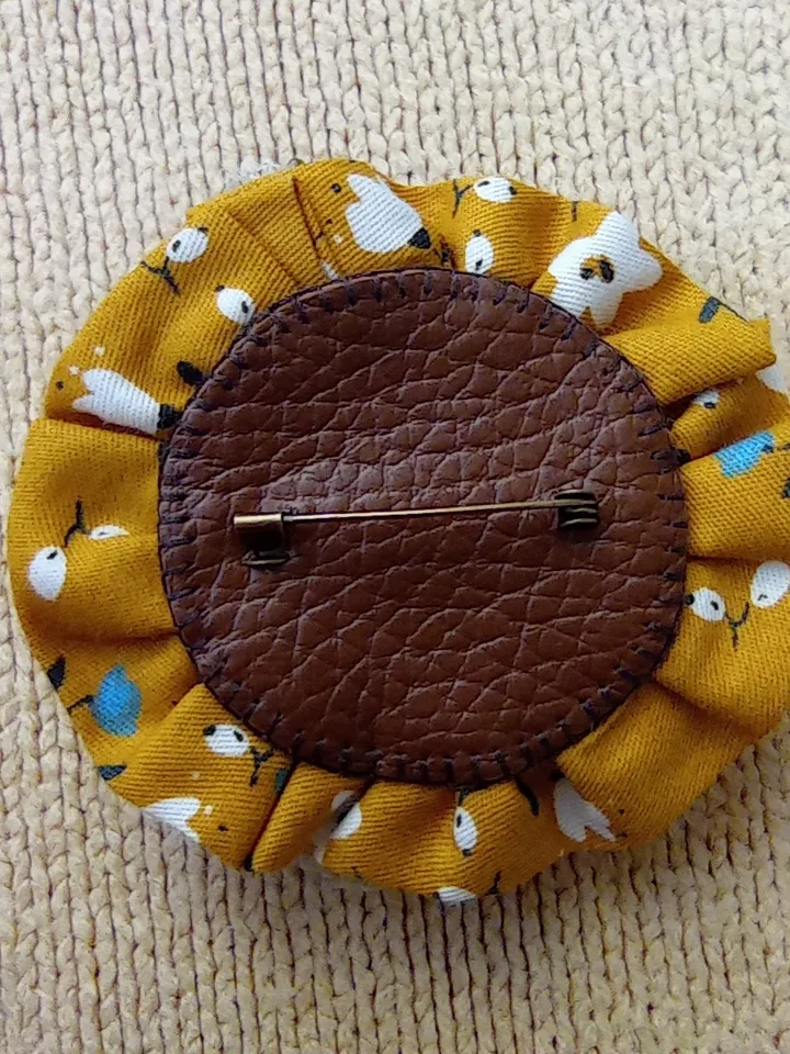 Handmade Textile brooch