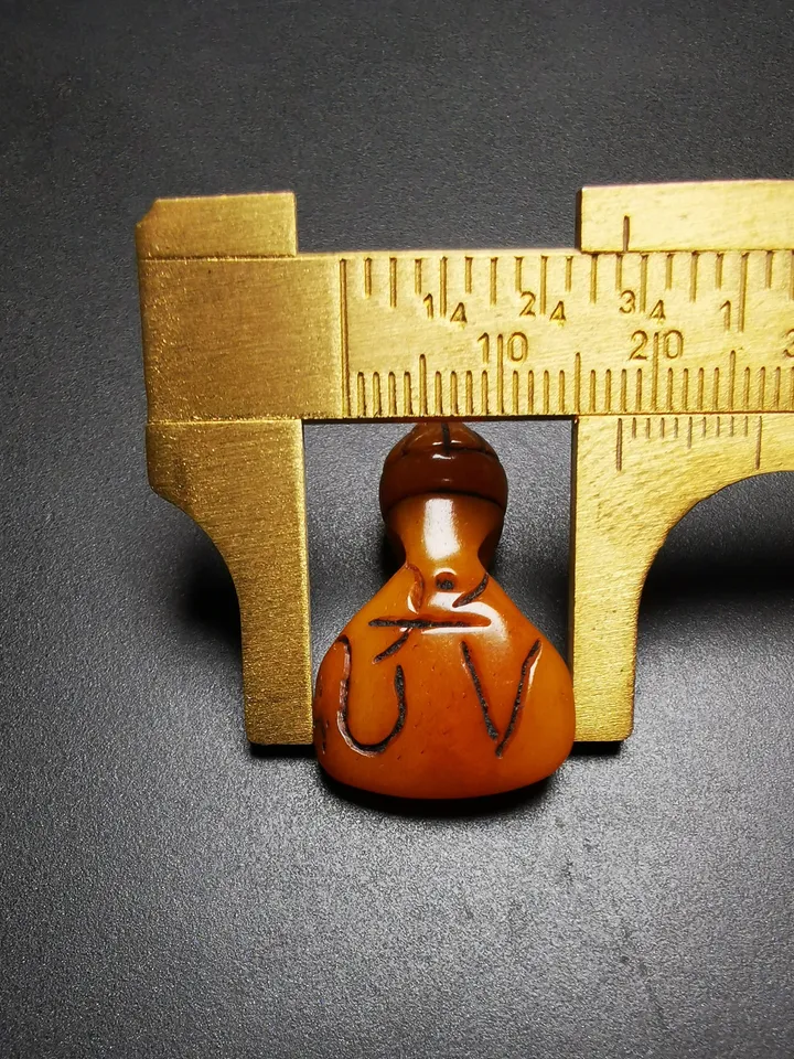 Gandhanra Tibetan Amulet,Hand-carved Yak Bone Pendant, OM Symbol