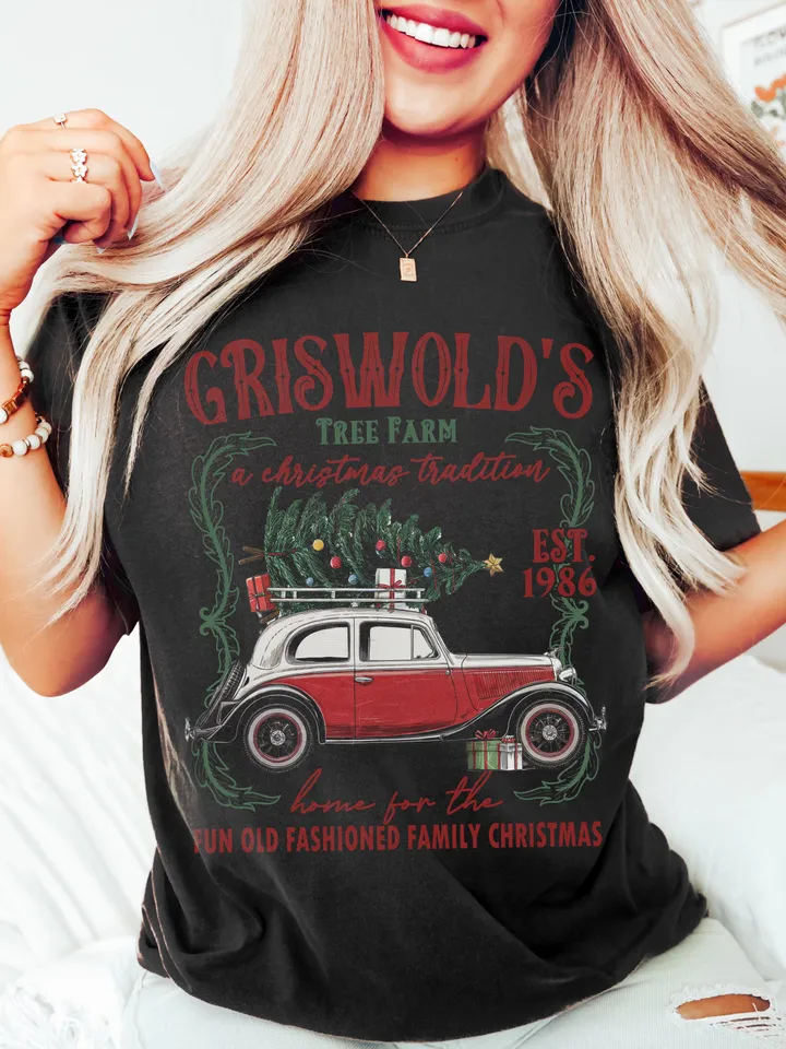 Griswold Christmas Tree Farm PNG Merry Christmas Png Christmas Vacation PNG Family Christmas Png Christmas Movie Png Retro Christmas png