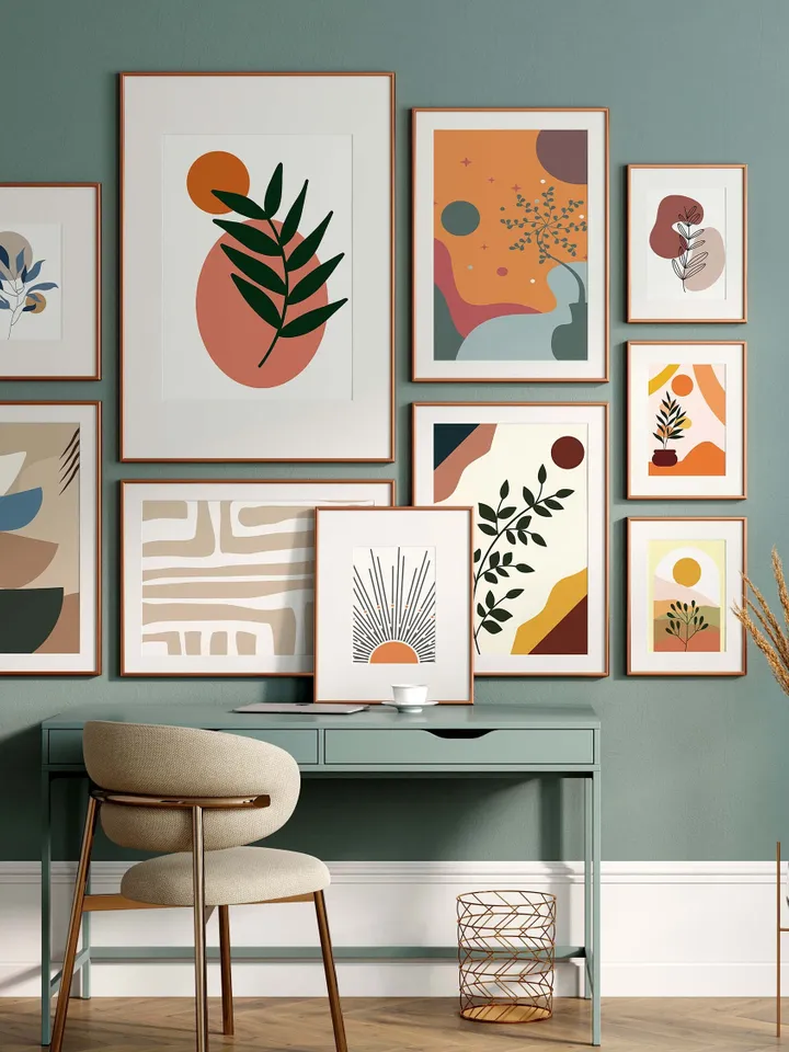 Boho Wall Collage Mega Bundle, Set of 500+ Prints, Mid Century Art Prints, Abstract Poster Set, Printable Home Decor, Digital Download