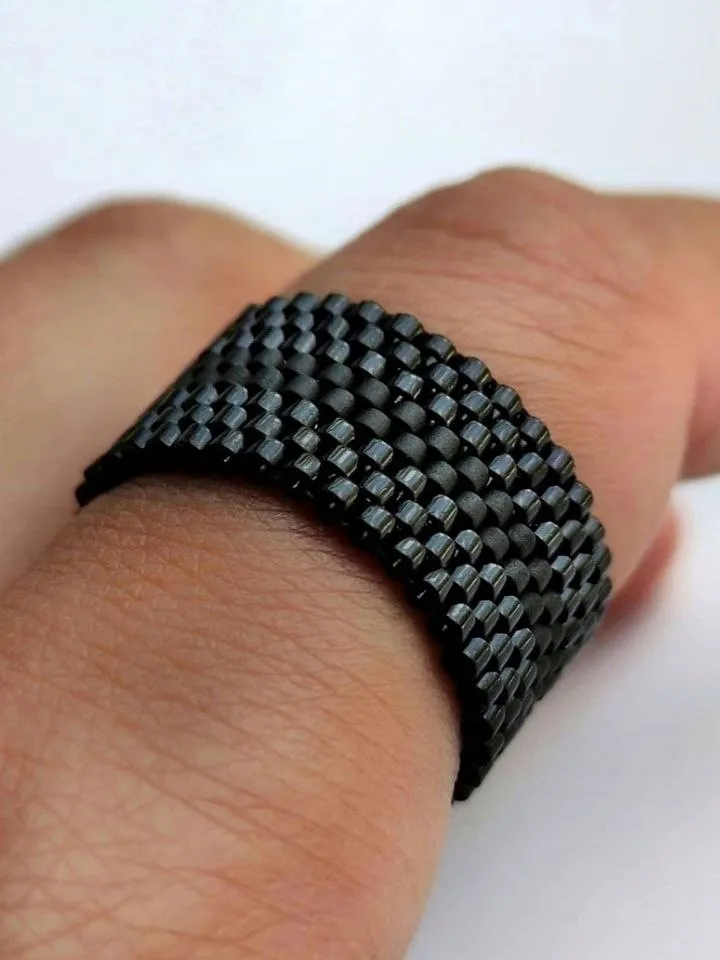 PDF tutorial - Beaded peyote ring